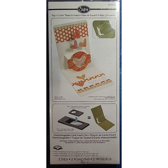 Sizzix Die Horizontal Card A2 with Circle 3-D Pop Up #657802 Burniston Bigz XL - Picture 1 of 2